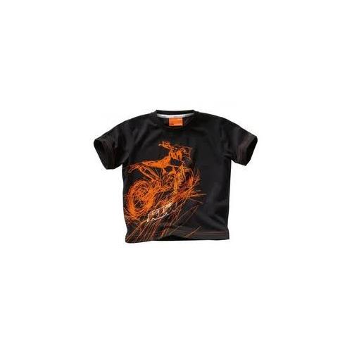T-Shirt KTM Kids Doodle M preta