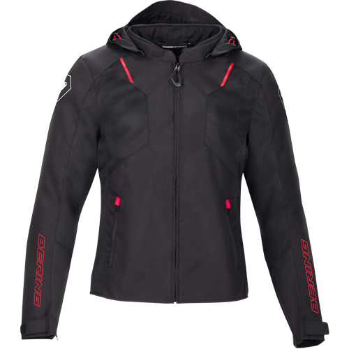 Blusão BERING WING Preto/Vermelho