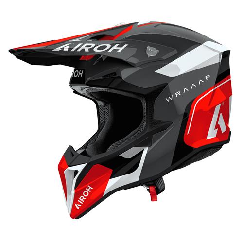 Capacete AIROH WRAAAP CONQUER Vermelho Gloss