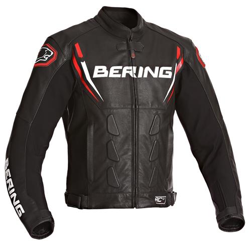 BERING Blusão Cabedal STING-R Preto/Vermelho