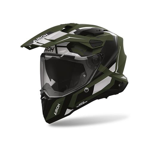 Capacete AIROH COMMANDER 2 POLAR Verde Militar Mate