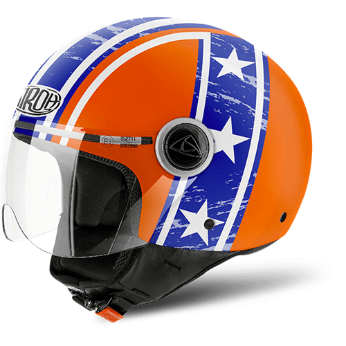 Capacete COMPACT PRO HAZZARD Laranja AIROH