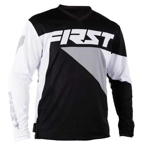 FIRST RACING Camisola DATA Preto/Cinza 2018