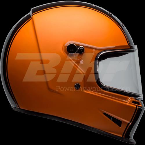 CAPACETE BELL Eliminator Rally Preta Mate/Brilho/Laranja,