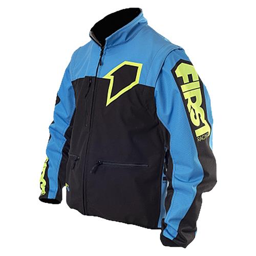 FIRST RACING Blusão ENDURO LIGHT RACER Azul/Neon FIRST