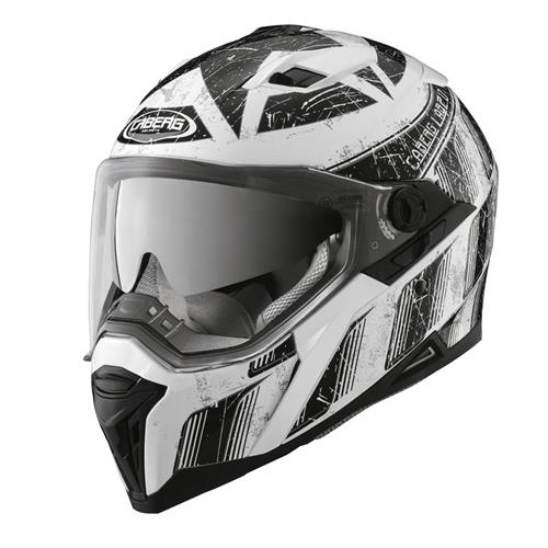 CABERG Capacete STUNT STEEZ Branco/Preto CABERG