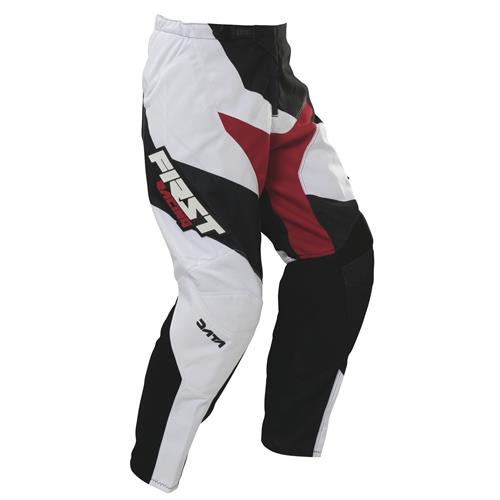 FIRST RACING Calça DATA Branco/Preto 2017
