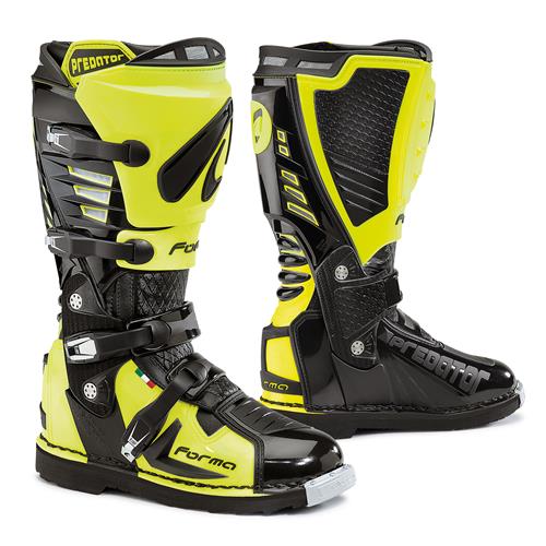Botas PREDATOR Preto/Amarelo Fluorescente FORMA