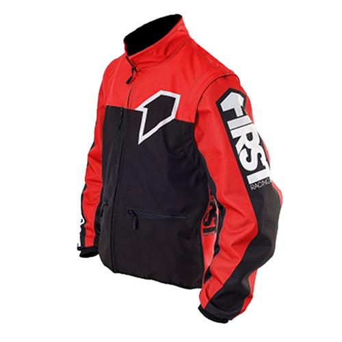FIRST RACING Blusão ENDURO LIGHT RACER Preto/Vermelho FIRST