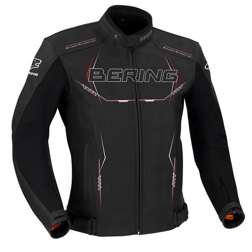 BERING Blusão Cabedal FORCIO Preto/Branco/Vermelho BERING