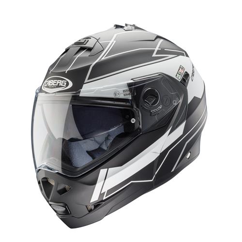 CABERG Capacete DUKE GRAVITY Preto/Branc C/Pinlock Caberg