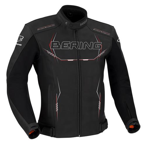 Blusão Cabedal FORCIO Preto/Branco/Vermelho BERING