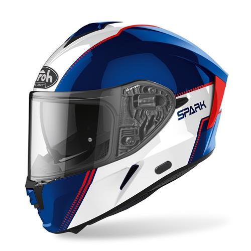 Capacete SPARK FLOW Azul/Verm. Gloss AIROH 2020