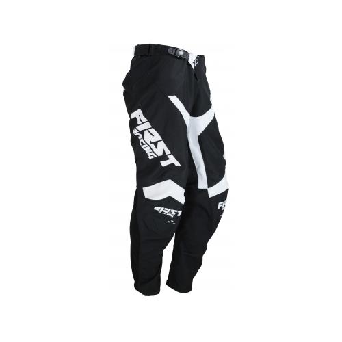 FIRST RACING Calça DATA EVO Preto/Branco 2019