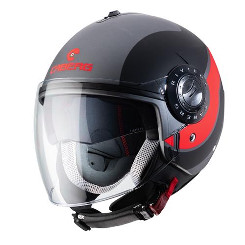 Capacete RIVIERA V3 SWAY Gun Metal/Preto/Laranja