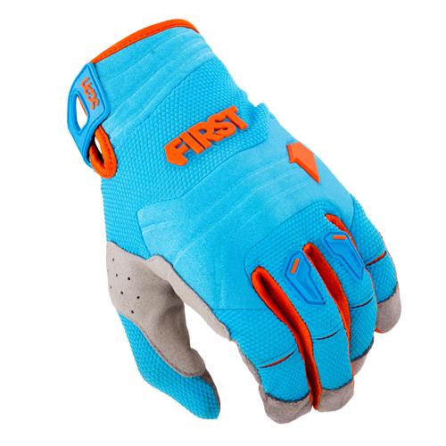 FIRST RACING Luvas SCAN Azul/Laranja 2018 FIRST