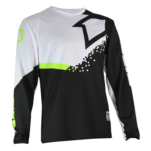 Camisola DIRT Preto/Branco/Fluo 2020