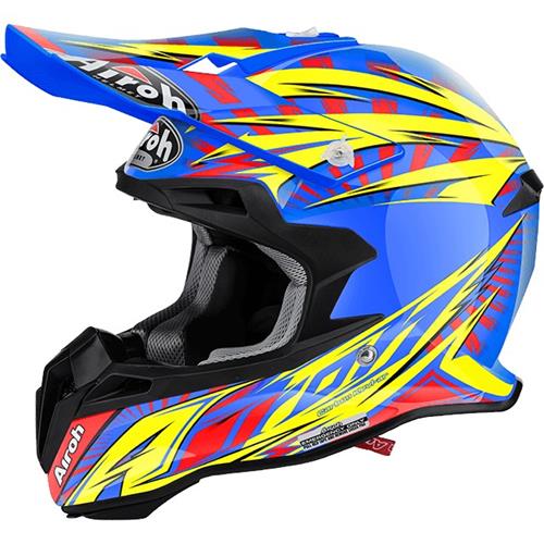 AIROH Terminator 2.1 Lightning Azul Gloss