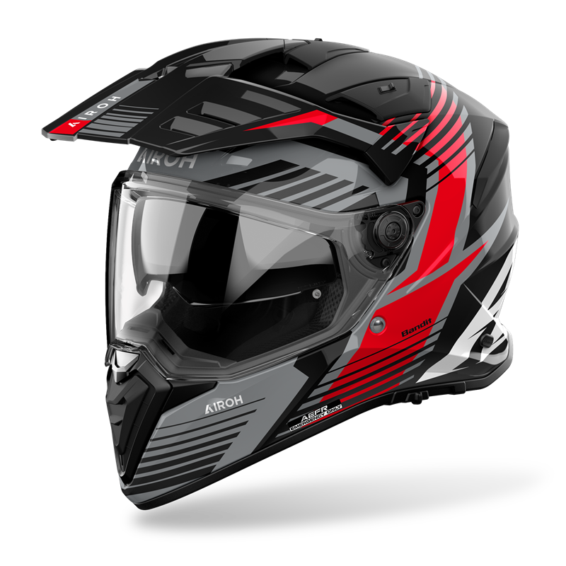Capacete BANDIT SPICY Vermelho AIROH | Capacete Integral - Lombas