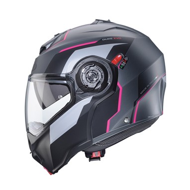 CABERG DUKE EVO MOVE Mate Gun/Preto/Fuchia | Capacete Modular
