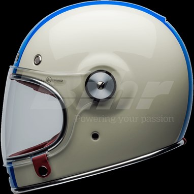 CAPACETE BELL Bullitt DLX Command Brilho Vintage Branca/Vermelha/Azul | Capacete Integral