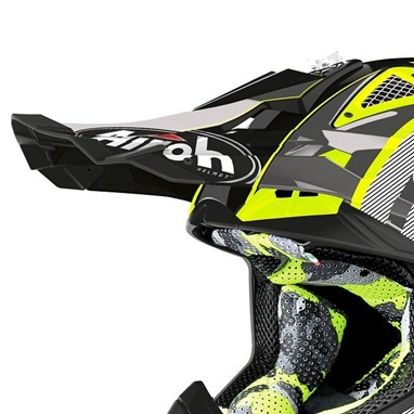 AIROH Pala Capacete AVIATOR 2.3 GLOW Chrome Amarelo | Pala