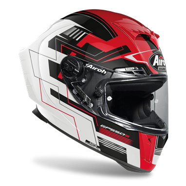 AIROH GP550 S CHALLENGE Vermelho Gloss | Capacete Integral
