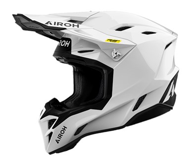 Capacete AIROH AVIATOR Factory FIM COLOR Branco Gloss | Capacete Offroad