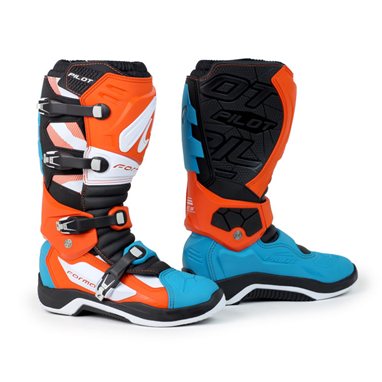 FORMA PILOT Branco/Laranja/Aqua | Botas