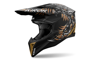 Capacete WRAAAP CYBORG MATT AIROH 2024 | Capacete Offroad