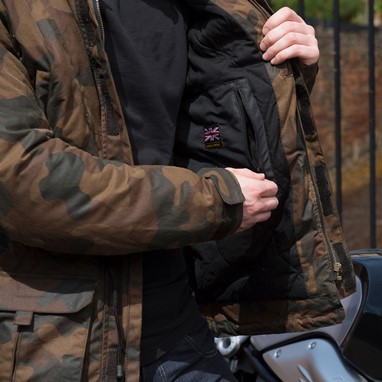 Merlin BELMOT CAMO WAX JACKET TAN | Casaco