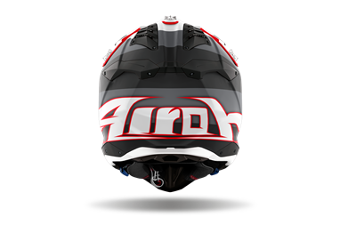 Capacete AVIATOR 3 MONARCH Cinza/Vermelho Matt AIROH | Capacete Offroad