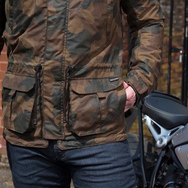 Merlin BELMOT CAMO WAX JACKET TAN | Casaco