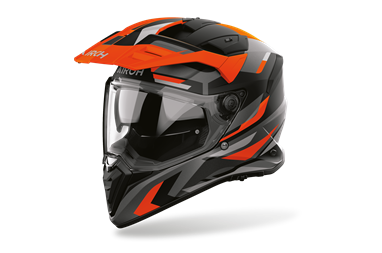 Capacete AIROH BADX-X GLITCH Laranja Mate | Capacete Modular