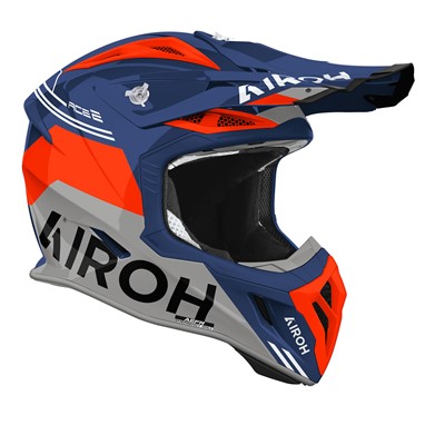Capacete AIROH AVIATOR ACE 2 FURY Celurean Gloss | Capacete Offroad