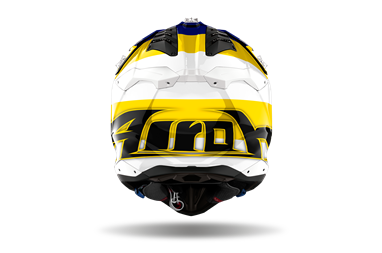 Capacete AVIATOR 3 MONARCH Azull/Amarelo AIROH | Capacete Offroad