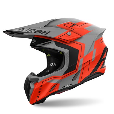 AIROH TWIST 3 DIZZY Laranja Fluo Mate | Capacete Offroad