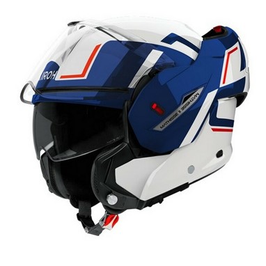 Capacete AIROH MATHISSE II GENIUS Azul/Vermelho Gloss | Capacete Modular