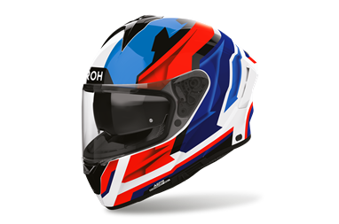 Capacete AIROH SPARK 2 BLADE Azul/Vermelho | Capacete Offroad