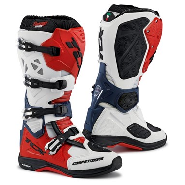 TCX Botas Comp Evo Michelin 2 Branco/Vermelho/Azul | Botas