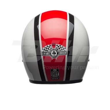 CAPACETE BELL Custom 500 SE ACE Stadium  Prata/Vermelha/Preta | Capacete Aberto