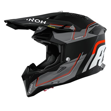 Capacete AIROH AVIATOR 3 LEADER Laranja Mate | Capacete Offroad