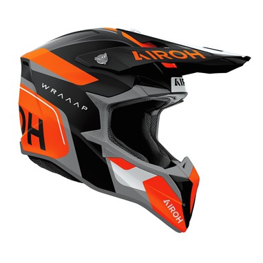 Capacete AIROH WRAAAP CONQUER Laranja Mate | Capacete Offroad