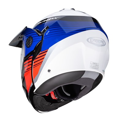 CABERG Capacete TOURMAX TITAN Branco/Azul/Verm. CAB | Capacete Modular