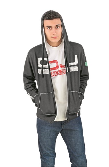 Sweatshirt Preto/Branco OJ SINCE S-SHIRT | Sweatshirt