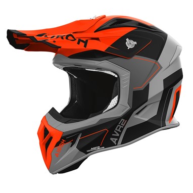 Capacete AIROH AVIATOR ACE 2 SHIELD Laranja Mate | Capacete Offroad