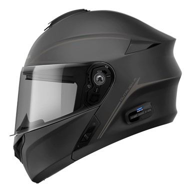 Capacete OUTRUSH R Preto Matt C Intercom Mesh ECE2206 SENA | Capacete Modular