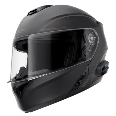 Capacete OUTRUSH R Preto Matt C Intercom Mesh ECE2206 SENA | Capacete Modular