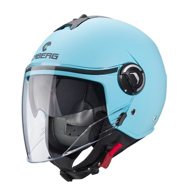 CABERG RIVIERA V4X Azul Claro Mate | Capacete Aberto