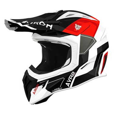 Capacete AIROH AVIATOR ACE 2 SHIELD Vermelho Gloss | Capacete Offroad